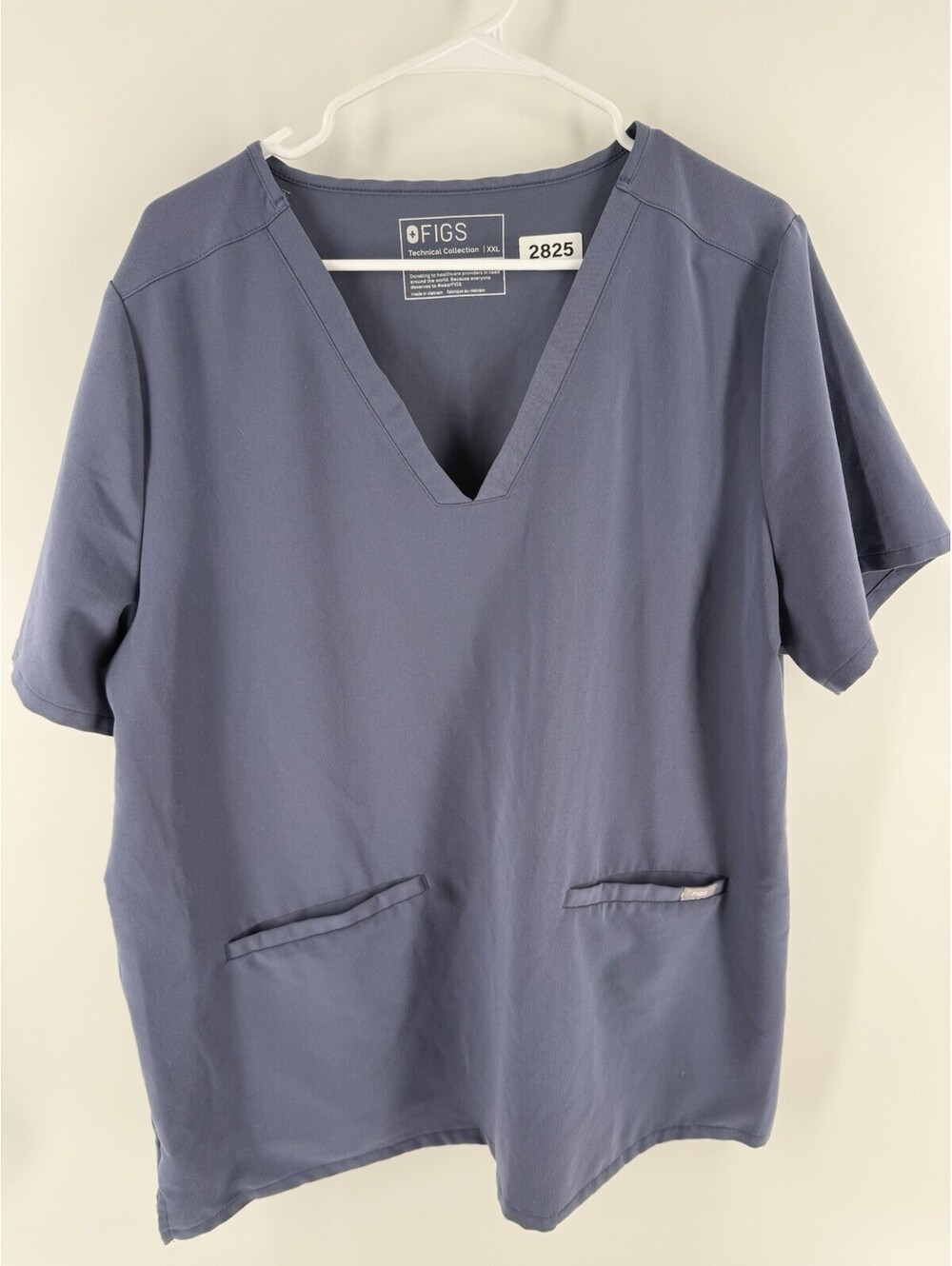 FIGS Technical Collection Women’s XXL  Blue Scrub Top